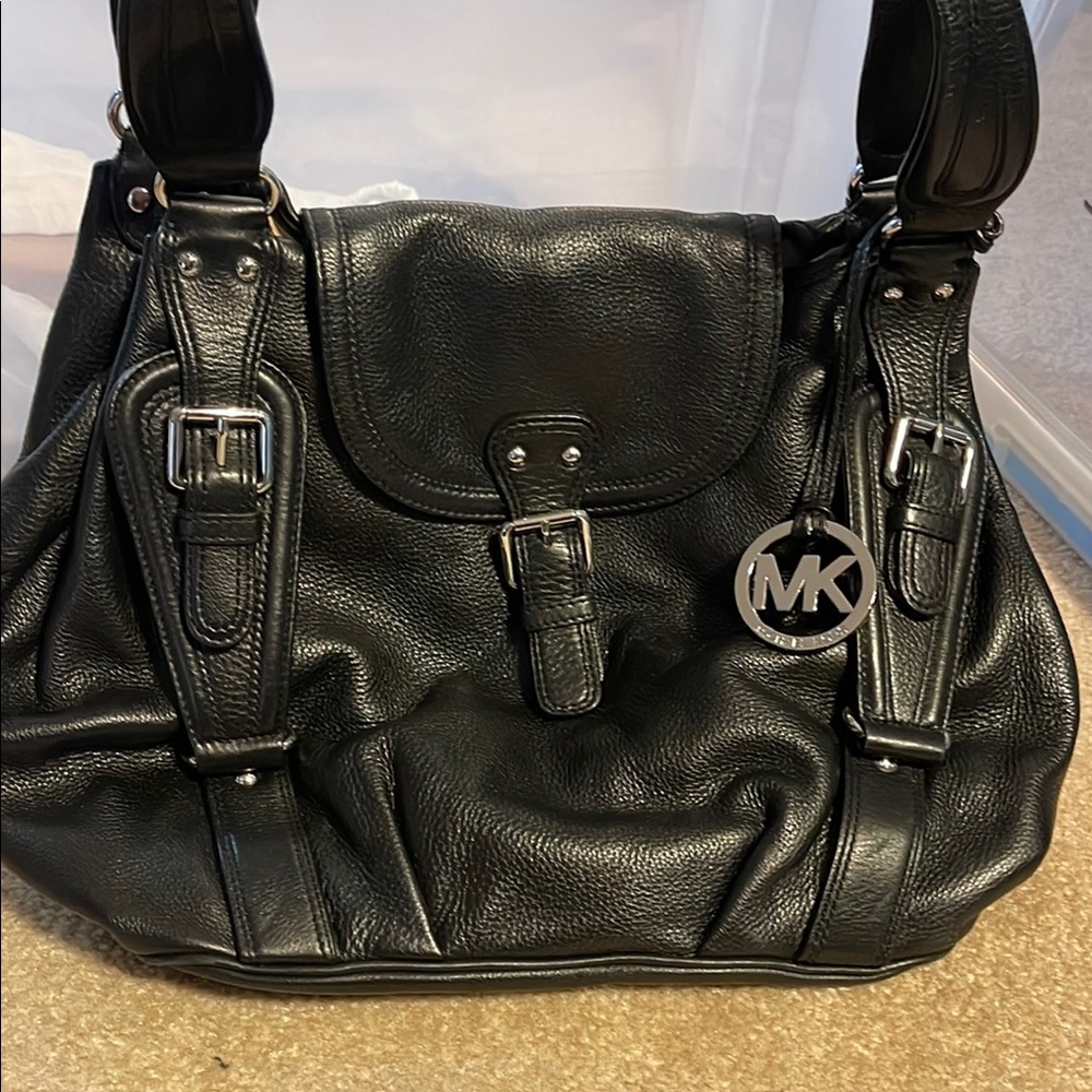 Michael Kors Black Leather Handbag